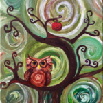 owl painting