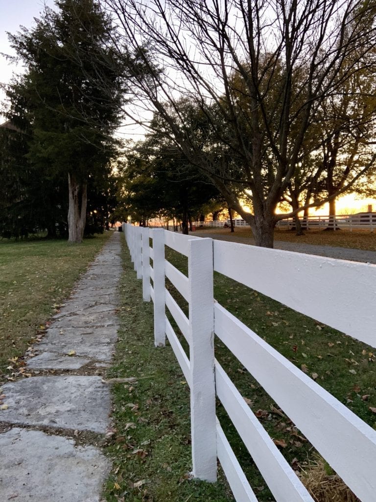 photograph of fence at Shaker Village